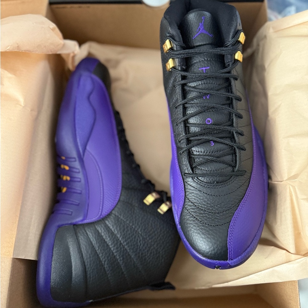 Jordan Retro 12 Black and Purple Men’s size 13